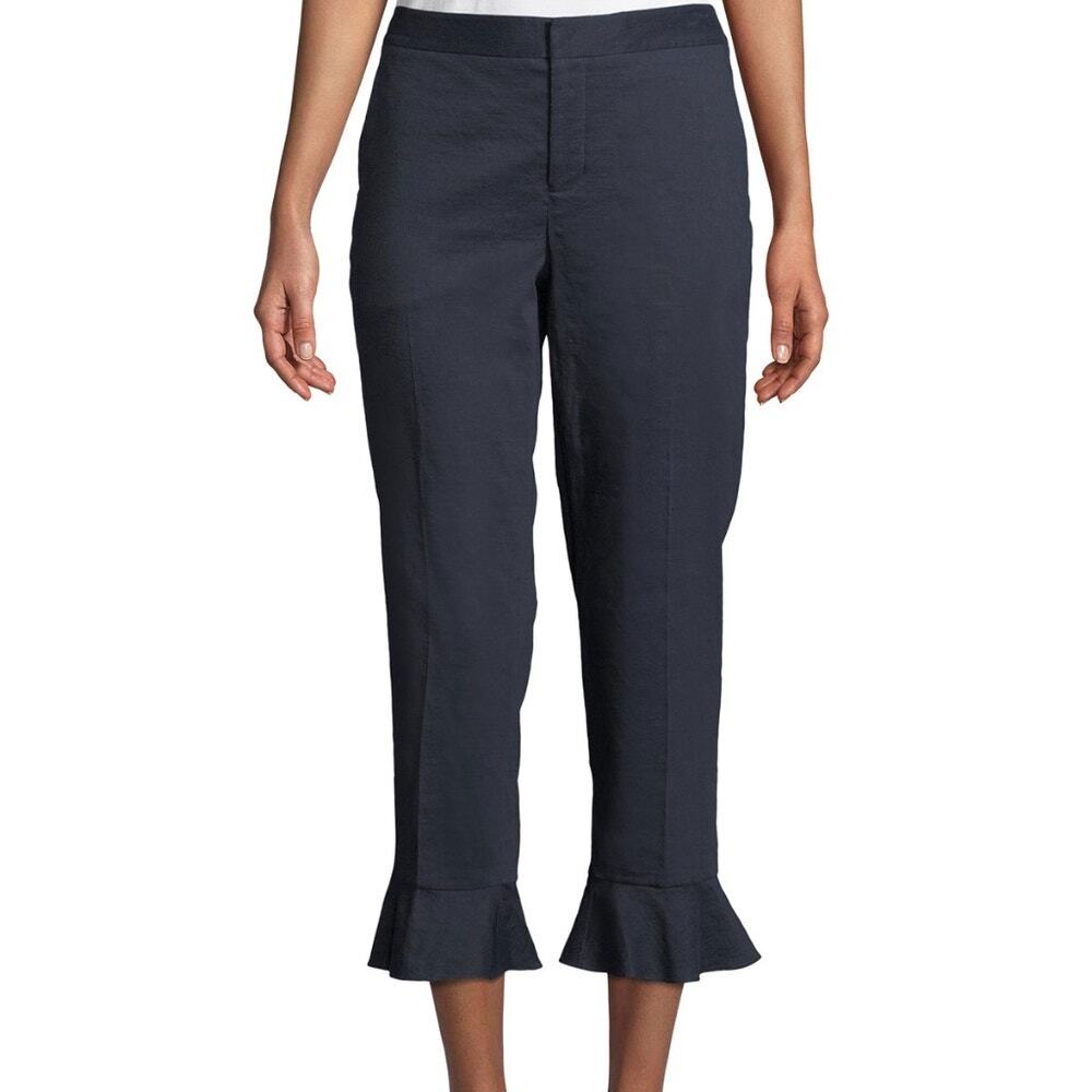 Kobi Halperin Ruffle-Hem Crop Pant